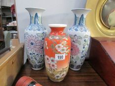 A pair of vases,