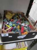 A box of play worn die cast models