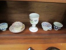A mixed lot including commemorative goblet
