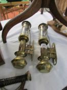 2 brass GWR wall lights