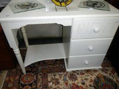 A white dressing table