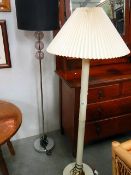 2 modern standard lamps