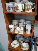 A large quantity of commemorative ware (3 shelves)