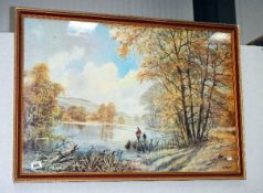 A large framed & glazed picture