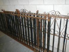 A large quantity of iron railings