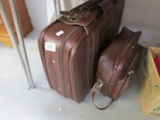 A suitcase and a bag