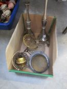 A box of metal ware