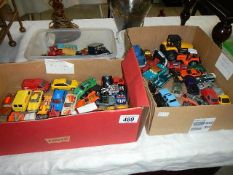 3 boxes of Die-cast cars