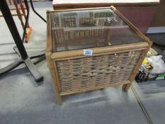 A bamboo conservatory table