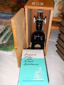 A Philo microscope with slides