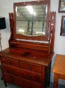 A mahogany dressing table