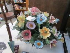 A ceramic floral display a/f