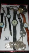 A quantity of old watches