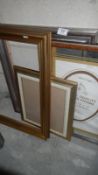 A quantity of picture frames