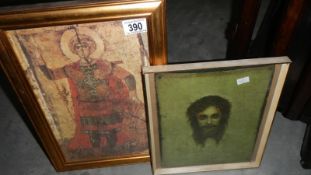 2 old religious pictures