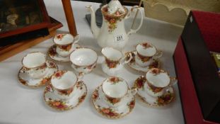 An Royal Albert Old Country Roses coffee set