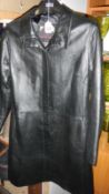 A leather coat size 12