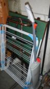 A games table, airer,