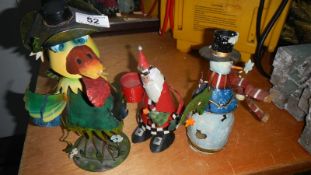 A quantity of old tin figures