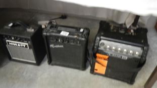 3 amplifiers with cables - Maxwatt,