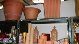 A quantity of terracotta and garden items