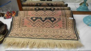 2 Belgian carpet runners with Middle Eastern patterns