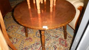 A copper top table