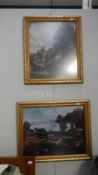 2 Constable style framed prints