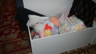 A large box of craft items