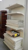 A large quantity of shelving