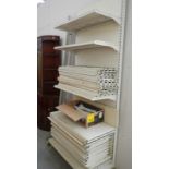 A large quantity of shelving