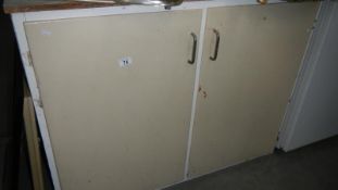 An old two door cupboards