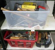 A large lot of various tools (2 shelves)