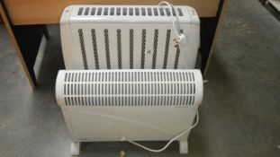 A Dimplex Eco electric radiator and one other electric heater