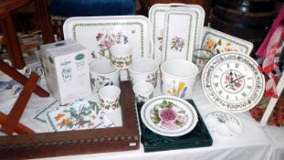 A good lot of Port Meirion Botanic Garden trays, planters etc.