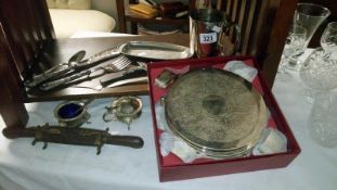 A collection of silverplate etc.