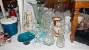 A quantity of vases including Crown Devon