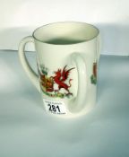 A large Goss Loving Cup Arms of Wales