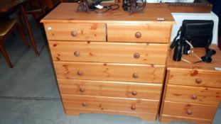 A 2 over 3 chest of drawers