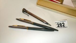 An Eversharp propelling pencil and two Tallon pens (in Tallon box)