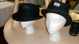 2 bowler hats
