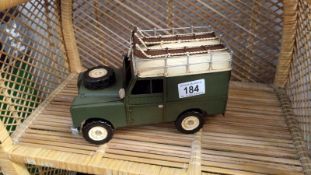 A model of a Land Rover