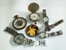 A quantity of watches etc.