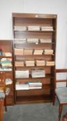 An oak 7 tier bookcase