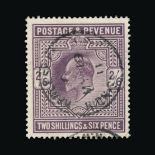 Great Britain - KEVII : (SG 261) 1911-13 SH 2s6d pale dull purple, fine used. Cat £180 (image