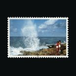 Cayman Islands : (SG SG728a) 1991 Island Scenes 30c Silver (inscription and face value) Omitted.