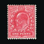 Great Britain - KEVII : (SG 275) 1911 Harrison perf 14 1d aniline pink, centred to NW, small