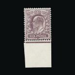 Great Britain - KEVII : (SG 301) 1911-13 SH 6d dull purple, on DICKINSON COATED PAPER, centred to
