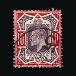 Great Britain - KEVII : (SG (255)) 1902-10 DLR 10d slate-purple and deep (glossy) carmine, fine