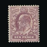 Great Britain - KEVII : (SG 301) 1911-13 SH 6d dull purple ('Dickinson' coated paper), very slight